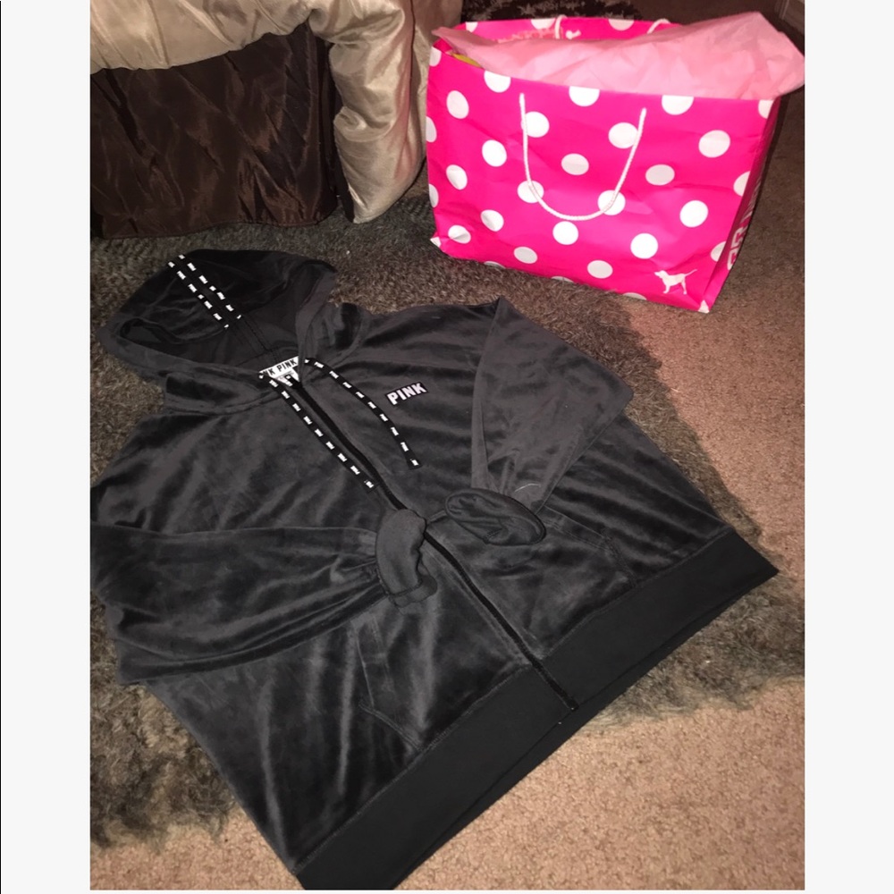 NWOT Victoria’s Secret PINK Velour Full Zip
